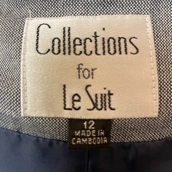 Collections for LE SUIT, two-piece medium blue suit, size 12 - Picture 5 of 12